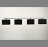 Box hanglamp 4 lichts + kapjes