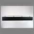 Box hanglamp met zwarte rechthoekige kap
