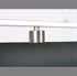 Box hanglamp met zwarte rechthoekige kap