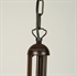 Fabbro hanglamp 1 lichts roest met greca glas 50 cm