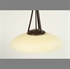 Fabbro hanglamp roest met champagne glas 50 cm
